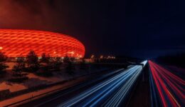 football stadium highway night 3404535